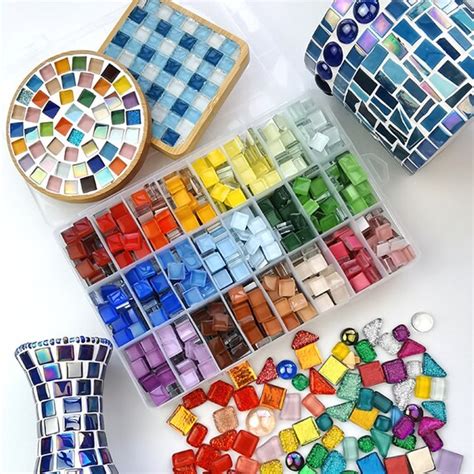 etsy mosaic tiles|plastic mosaic tiles for crafts.